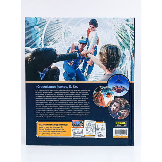 Contraportada E.T. El Extraterrestre. La historia visual definitiva