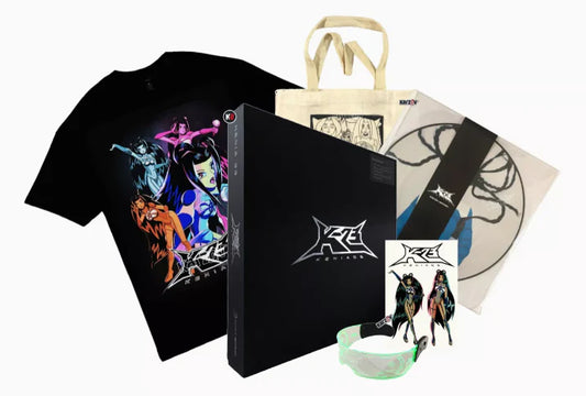 Vinilo Kenia Os K23 y merch (playera, tote bag, lentes y stickers)