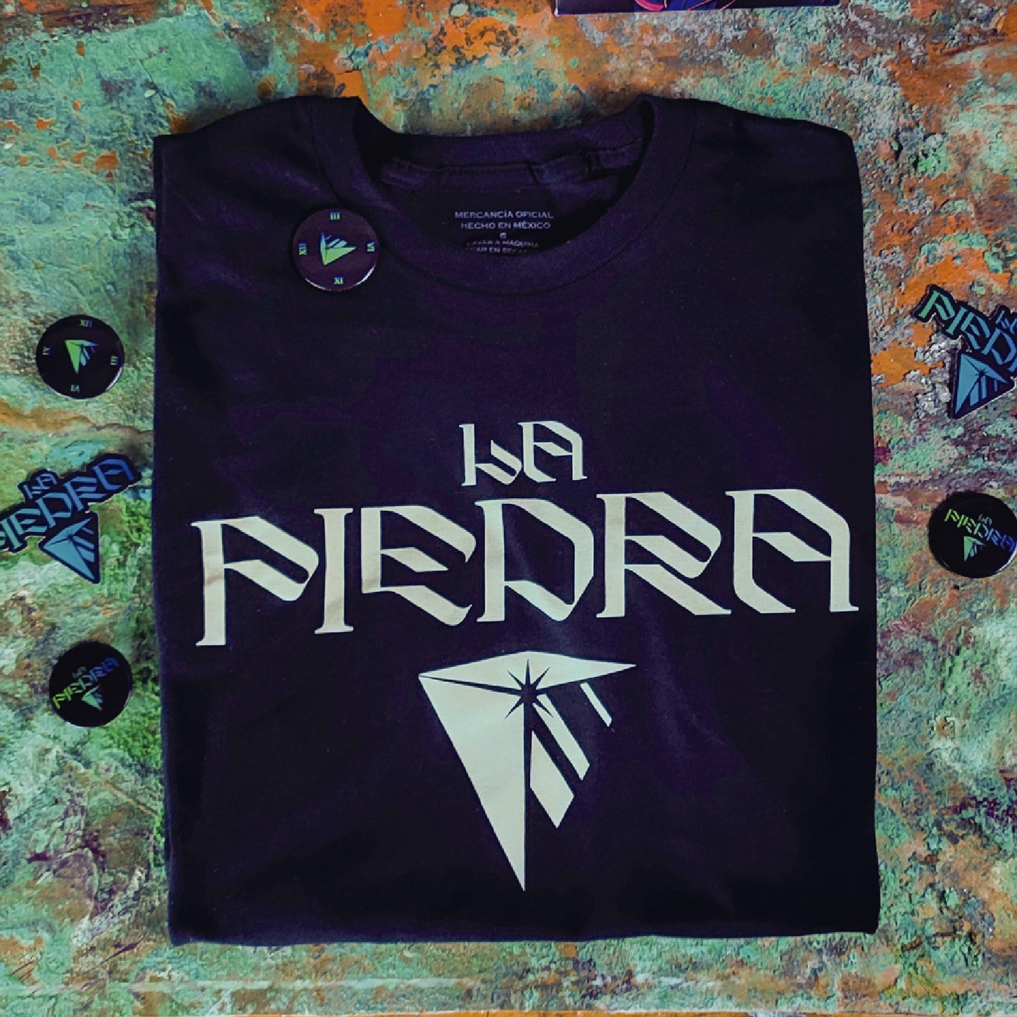 Playera La Piedra Logo Diamante