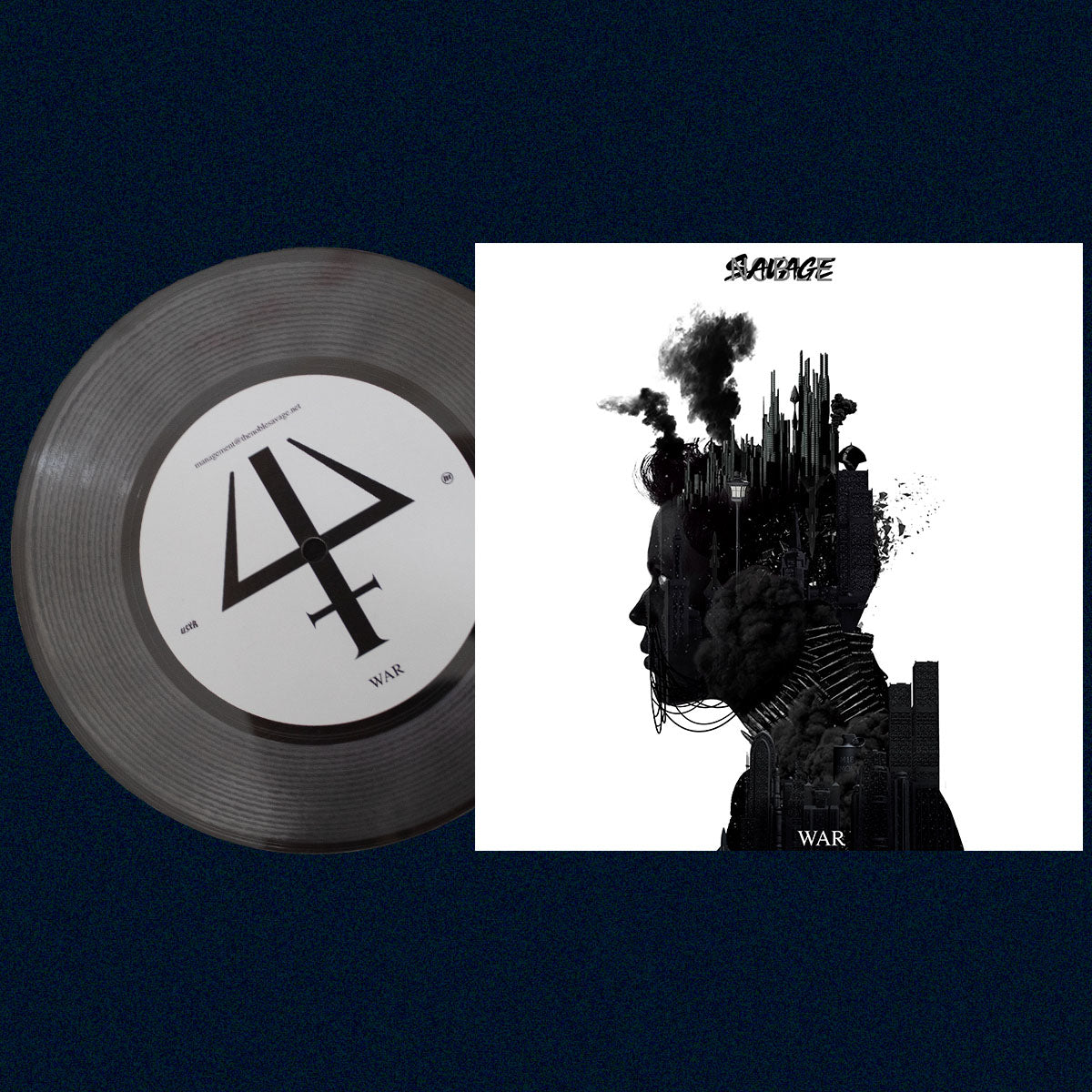 Noble Savage - Vinil de siete pulgadas con War y The Now