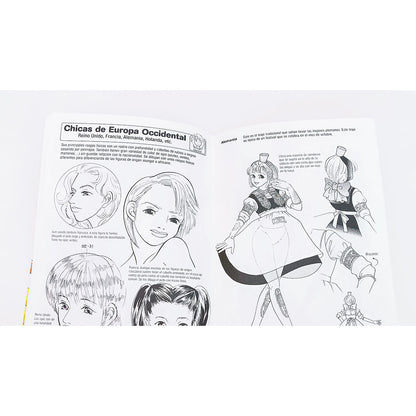 Cómo dibujar Manga 14 Chicas del mundo