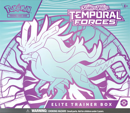 Pokemon TCG Scarlet & Violet: Temporal Forces - Elite Trainer Box Walking Wake En Ingles