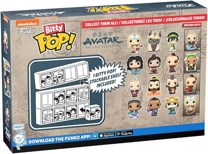 Funko Bitty Pop!: Avatar: The Last Airbender Mini - Aang con Momo, Appa, Toph y figura misteriosa