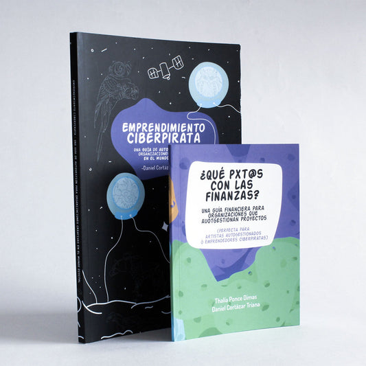 Paquete de dos libros: Emprendimiento Ciberpirata + ¿Qué pxt@s con las finanzas? - Tópica Shop