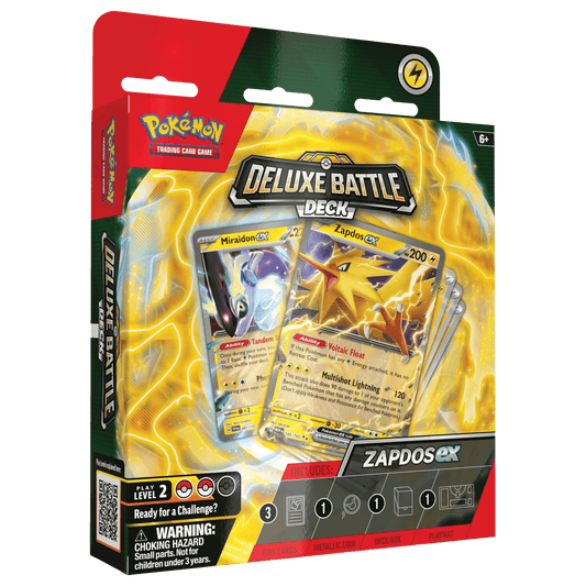 Pokemon TCG Scarlet & Violet: Deluxe Battle Deck - Zapdos Ex En English - Tópica Shop