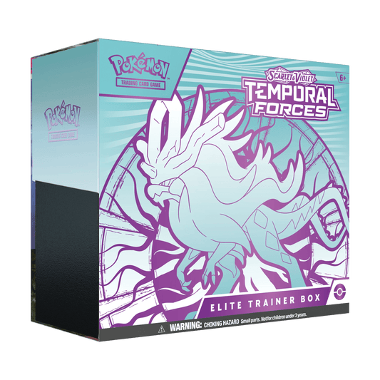 Pokemon TCG Scarlet & Violet: Temporal Forces - Elite Trainer Box Walking Wake En Ingles - Tópica Shop