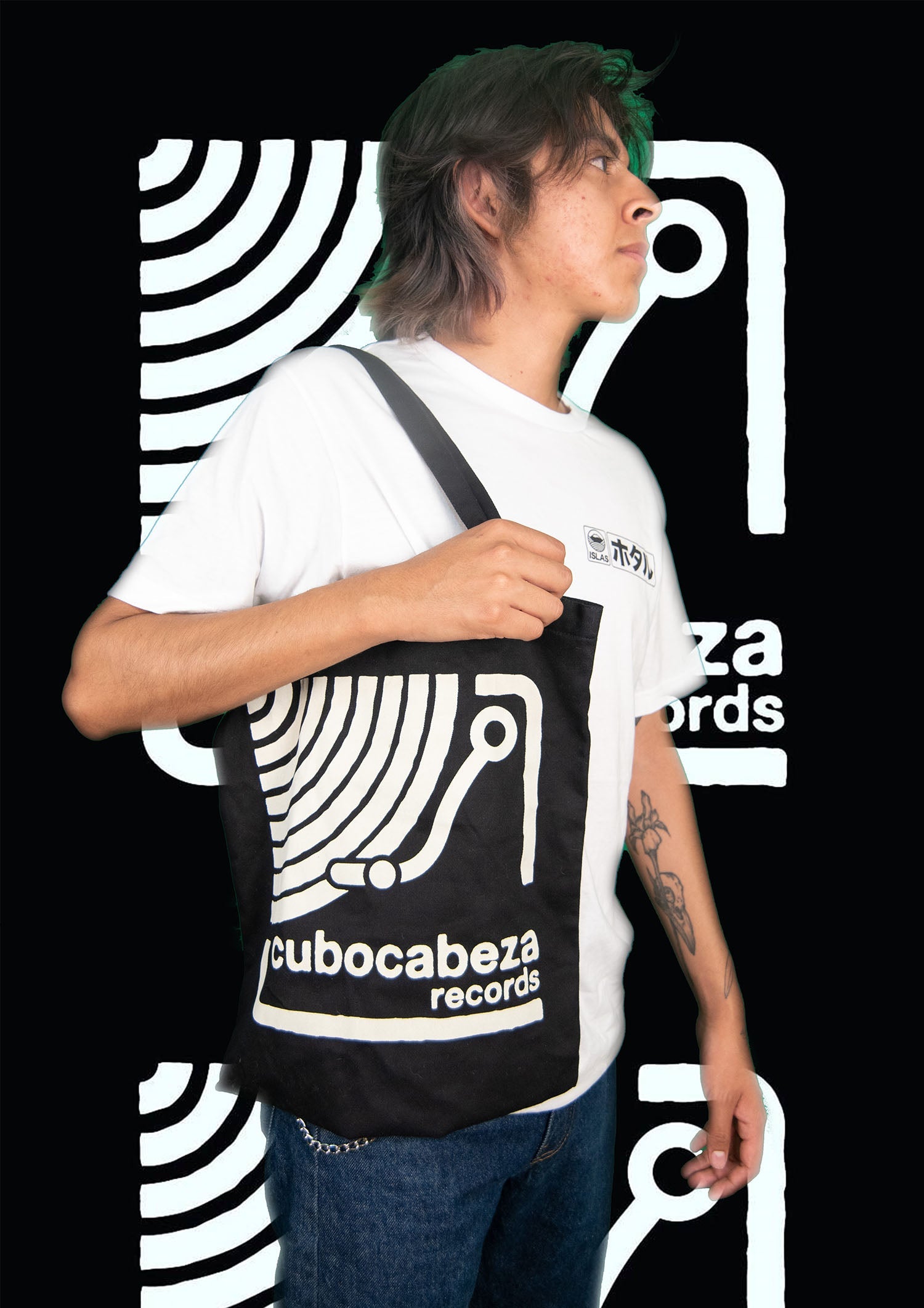 Tote Bag Oficial de Cubocabeza Records - Tópica Shop