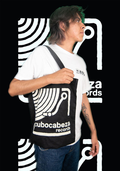 Tote Bag Oficial de Cubocabeza Records - Tópica Shop